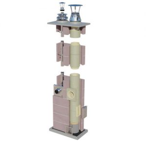 Systemy Kominowe CJ BLOK System kominowy DUO (SKC-CM + SKM-T)