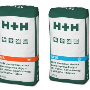 H+H Cienkowarstwowe zaprawy klejące