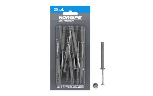 Kołki rozporowe konfekcjonowane 6 x 80 mm NORGIPS